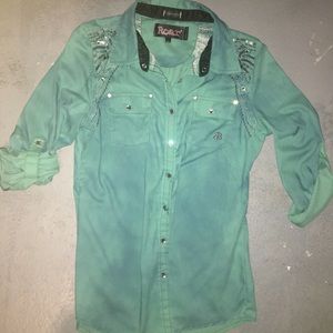 Roar button down shirt